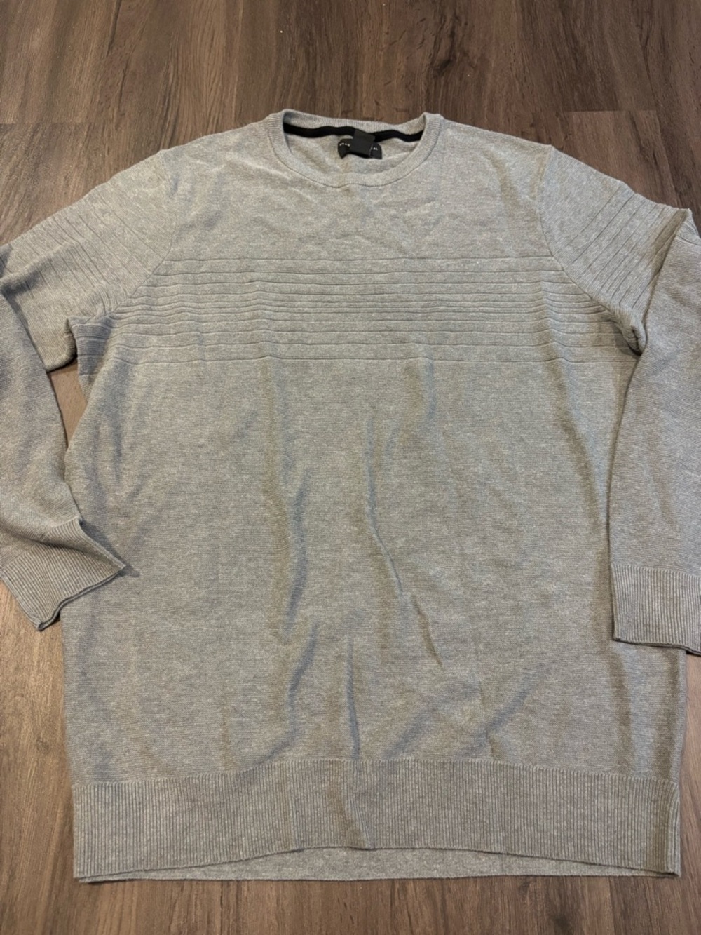 Classic Light Gray Crewneck Sweater for Men